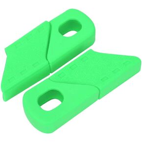 4PCS Crank Protector, Silicone Sleeve Arm Boot Protector Accessory for Your Bike Crank Preventing Scratching(Green)