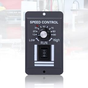 DC Motor Speed Controller, 9-60V 20A Adjustable PWM Controller Switch Forward Reverse DC Motor Speed Regulator Suitable for DC Brush Motor