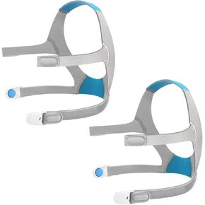 N20 Headgear Compatible with ResMed AirFit AirTouch Nasal Mask Headgear, N20 Full Face Mask Headgear Strap - Large (2 x Soft Breathable Headgear + 4 x Magnetic Clips)