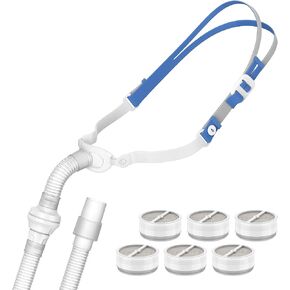 Replacement Connector for P10 Compatible with AirMini & Airfit w/Strap, Humi Dx Plus (6PCS) & Short Tube to Connect Any 22mm Hose, IBEET Replacement Supplies for P10