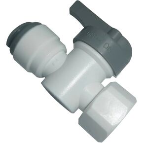 1/2" o.d. to 1/2" Female Thread Shut Off Valve Adapter Tube Fitting,quick connector push to connect for RO water filter system,5 pcs.