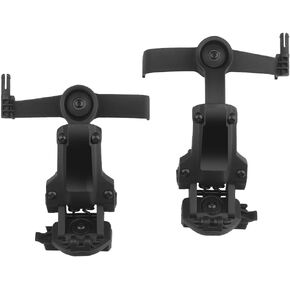 JFFCESTORE Rotation Tactical Helmet ARC Rail Adapter Accessories for COMTAC iii/C Type Tactical Headsets