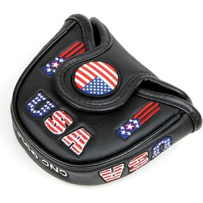 USA MALLET Black Putter Cover Headcover for Scotty Cameron Taylormade Odyssey 2ball
