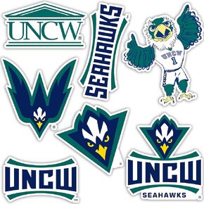 Desert Cactus University of North Carolina Wilmington UNCW Seahawks Stickers Vinyl Decals Laptop Water Bottle Car Scrapbook 13.3x10.7 Sheet T2 (Type 2)