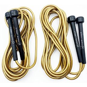 Royalty Double Dutch Jump Ropes (Set of 2) Gold, Perfect Length 14 Feet, Tangle-Free, Heavy Weight No Need for Doubling, For Beginning and Advanced Jumpers in Saudi Arabia