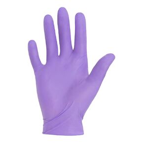HALYARD PURPLE NITRILE-XTRA Exam Gloves, Sterile (Individually Wrapped), Powder-Free, 5.9 mil, 12", Purple, Medium, 14261 (Box of 100/50 Pairs)