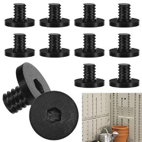10 Pcs Replacement Bolt Compatible with Suncast Storage Sheds Replacement Screws Accessory Bolt Shed Hardware for Storage Sheds, Black PETG (Screwdriver is Not Included)
