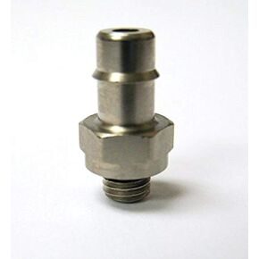 125NP-3U10-SB 3/16" ID 10-32 UNF Male Single Barb Hose/Tubing Fitting Connector, Nickel Plated (Pack of 10)
