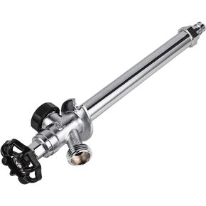 EFIELD 4-inch Anti-Siphon Frost Free Sillcock 1/2" MIP X 3/4" Hose Bibb, Chrome plated (4-inch)