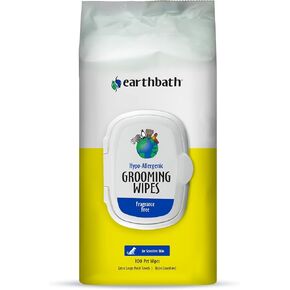 Earthbath، مناديل مانجو تانجو للعناية بالكلاب - مناديل مبللة للكلاب للكفوف والمؤخرة، أفضل مناديل مبللة للحيوانات الأليفة للكلاب والقطط، مصنوعة في الولايات المتحدة الأمريكية، مناديل تنظيف للكلاب خالية من القسوة، تزيل الأوساخ والوبر - 100 عدد (عبوتان) in Kuwait