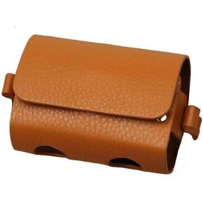 gofidin Golf Ball Pouch Bags Outdoor Travel Case Golf Ball Bag Portable Waist Storage Bag PU Leather for Golf Sports Holds 2 Balls and 4 Golf Tees(Brown)
