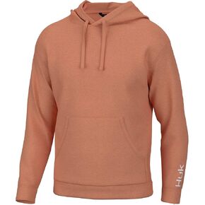 HUK Women's Logo Fishing, Ladies Fleece Hoodie with Stretch