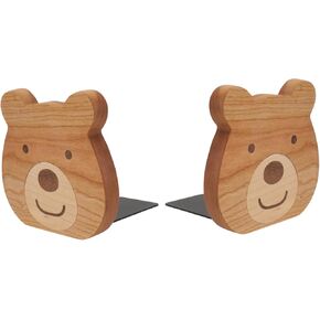 Artibetter 2pcs Cartoon bookend Desktop Bookcase Desk Topper Kids Bookshelf Book Support Office bookends Book Holding Stand Cartoon Bear Bookshelf Decorative Bookend Desktop Bookend Doll