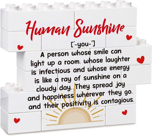 Unique Thank You Gifts for Women Sunshine Gifts Appreciation Gifts for Teacher Boss Coworker Friends, Inspirational Quotes Sign, Human Sunshine Decorative Signs & Plaques in Saudi Arabia