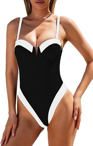 Modihito Women's one-Piece high-Cut Push up Swimsuit in Saudi Arabia