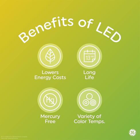 مصابيح GE Refresh LED، 65 وات، ضوء النهار، BR40 الأضواء الكاشفة الداخلية (عبوتان) in Saudi Arabia