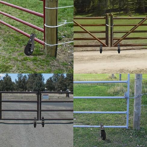 Gate Wheel, 8IN Under Mount Gate Caster, Prevent The gate from Sagging and dragging, Load Capacity 450Lbs with Wrenches in Kuwait