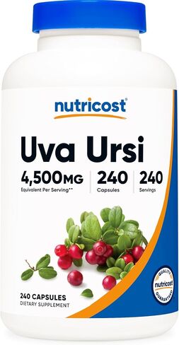 Nutricost Uva Ursi 4500mg، 240 كبسولة - كبسولات نباتية، خالية من الغلوتين، غير معدلة وراثيًا in Saudi Arabia