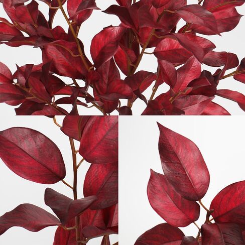 3 قطع من أوراق الخريف من Oairse، أوراق خليج الخريف الصناعية الطويلة مع فروع فروع الخريف الاصطناعية المزخرفة، سيقان الخريف الخضراء الاصطناعية، بخاخات لديكور عيد الشكر، قطع مركزية لطاولة عيد الشكر in Kuwait