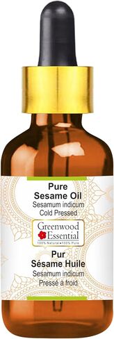 Pure Sesame Oil (Sesamum indicum) with Glass Dropper Cold Pressed 30ml (1 oz) in Kuwait
