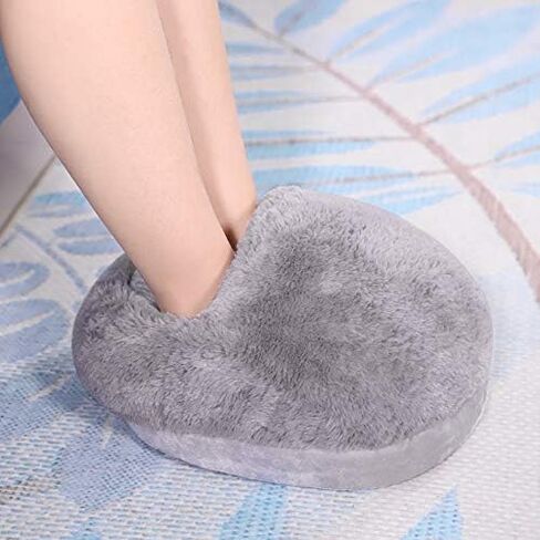 Electric Heating Pad USB Foot Warmer Cushion Adjustable Temperature for Winter Office Heating Slippers Shoes(Gray) in Saudi Arabia