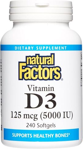 Natural Factors Vitamin D3 5000 IU 240/SG (Multi-Pack) in Saudi Arabia