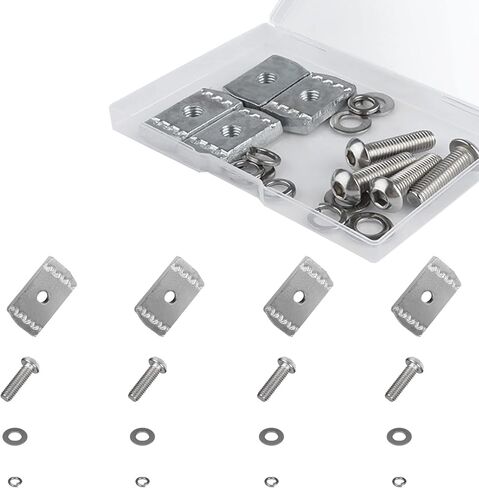 مجموعة مسامير AIEX 8 قطع تناسب Rhino-Rack Pioneer Rotopax M8 304 مسامير آلة من الفولاذ المقاوم للصدأ طقم صامولة ملحقات براغي الآلة لأجهزة الآلة حامل السيارة 43203 (30 مم) in Kuwait