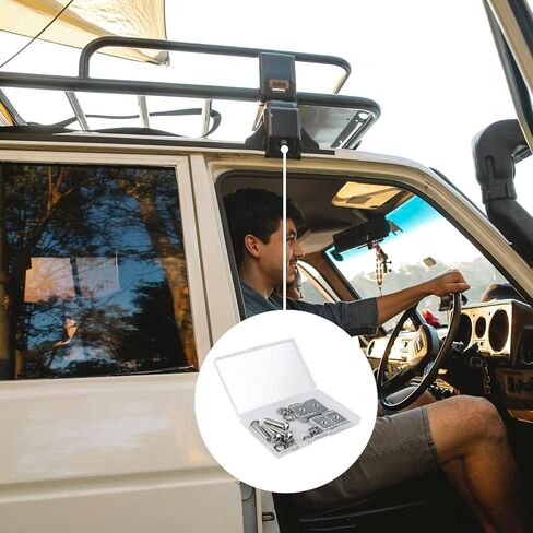 مجموعة مسامير AIEX 8 قطع تناسب Rhino-Rack Pioneer Rotopax M8 304 مسامير آلة من الفولاذ المقاوم للصدأ طقم صامولة ملحقات براغي الآلة لأجهزة الآلة حامل السيارة 43203 (30 مم) in Kuwait