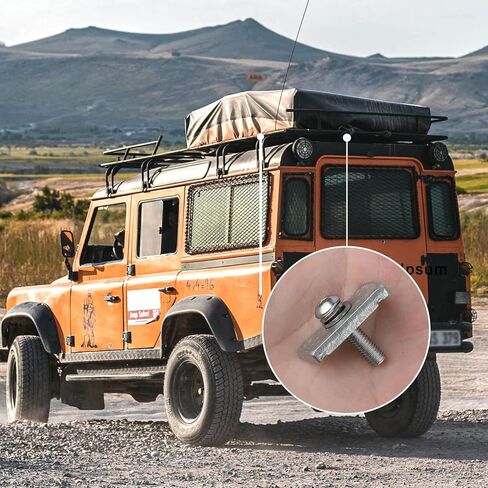 مجموعة مسامير AIEX 8 قطع تناسب Rhino-Rack Pioneer Rotopax M8 304 مسامير آلة من الفولاذ المقاوم للصدأ طقم صامولة ملحقات براغي الآلة لأجهزة الآلة حامل السيارة 43203 (30 مم) in Kuwait