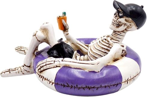 تمثال نيدزو الهيكلي في حمام السباحة، ديكور منزلي صيفي مخيف، ديكورات الهالوين المضحكة، 5.5 بوصة in Kuwait