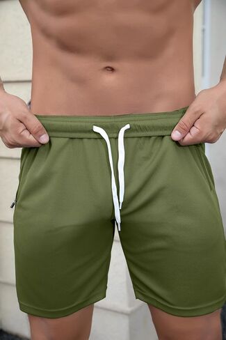 ZPB Men's 3 Pack Workout Gym Shorts Mesh Athletic Shorts Lightweight Training Short Pants with Zipper Pockets in Saudi Arabia