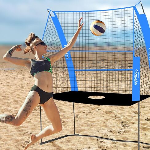 Professional Volleyball Training Net, Adjustable Volleyball Spike Serving Hitting Practice Equipment Machine, Volley Trainer Setting Gear Gifts for Indoor/Outdoor in Saudi Arabia