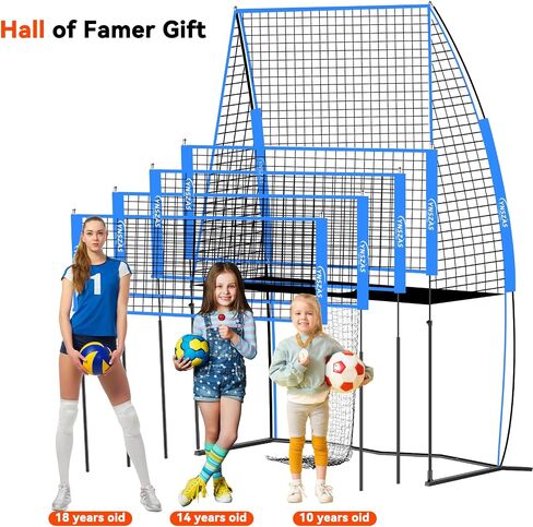 Professional Volleyball Training Net, Adjustable Volleyball Spike Serving Hitting Practice Equipment Machine, Volley Trainer Setting Gear Gifts for Indoor/Outdoor in Saudi Arabia