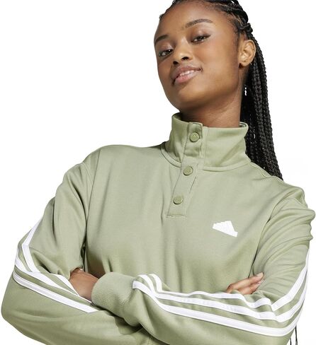 adidas Women's Iconic Wrapping 3-Stripes Snap Track Jacket in Saudi Arabia