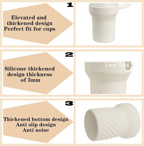 Silicone Stanley Boot For Stanley 40 Oz Tumbler With Handle,Stanley Boot Sleeve 40 Oz,Protective Water Bottle Cup Bottom Bumper Cover For Stanley Boot Sleeve 40 Oz,Stanley Cup Accessories… in Saudi Arabia