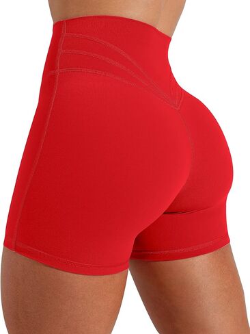 Unthewe Women's Workout Gym Biker Shorts High Waisted Athletic Booty Yoga Shorts with Tummy Control in Saudi Arabia