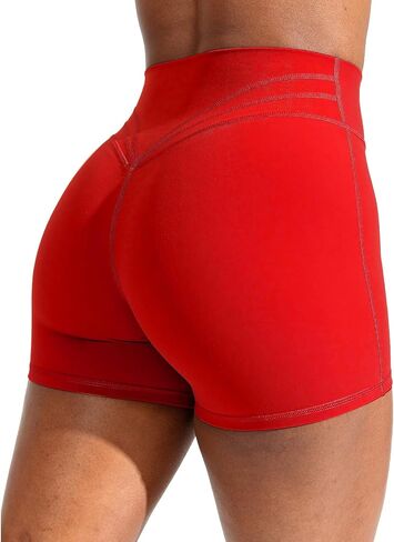 Unthewe Women's Workout Gym Biker Shorts High Waisted Athletic Booty Yoga Shorts with Tummy Control in Saudi Arabia