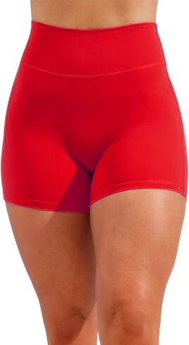 Unthewe Women's Workout Gym Biker Shorts High Waisted Athletic Booty Yoga Shorts with Tummy Control in Saudi Arabia