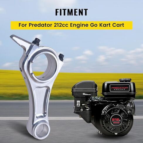 قضيب توصيل من الألومنيوم الخام (3.308 بوصة) لعربة Predator 212cc Engine Go Kart Cart باللون الأسود in Saudi Arabia