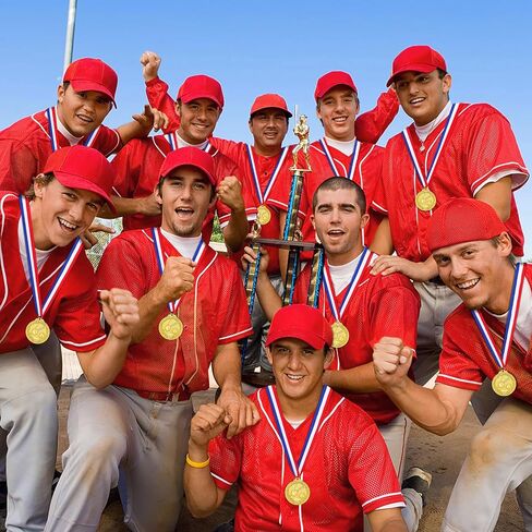 15 Pack Medals for Award for Kids Gold Baseball Medals with Ribbons, 2 Inches in Saudi Arabia