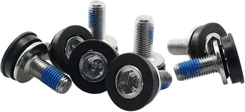 RLECS 8pcs Mountain Bike Crankset Bolts M8x15mm Bicycle Crankset Central Axis Bolts Steel Screws Nuts For Square Tapered Spindle Crankset in Saudi Arabia