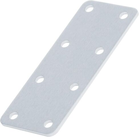 20 PCS 4" x 1-5/8" Aluminum Flat Mounting Bracket, 6 Hole Flat Straight Mending Plate Machines Fixing Braces, 2mm Thickness in Saudi Arabia