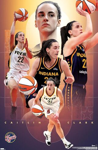 Trends International WNBA Indiana Fever - Caitlin Clark 25 Wall Poster, 22.37" x 34.00", Unframed Version in Saudi Arabia