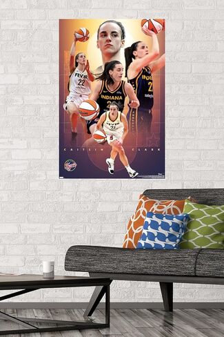 Trends International WNBA Indiana Fever - Caitlin Clark 25 Wall Poster, 22.37" x 34.00", Unframed Version in Saudi Arabia