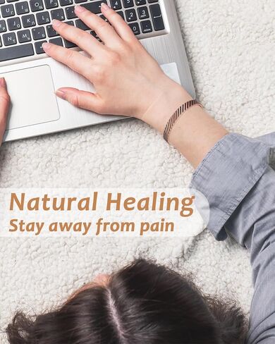 MagVIVACE سوار مغناطيسي نحاسي للنساء لالتهاب المفاصل، مجوهرات نحاسية نقية، أساور التخلص من السموم الليمفاوية مع مغناطيس غاوس 3500 (0303Q) in Kuwait