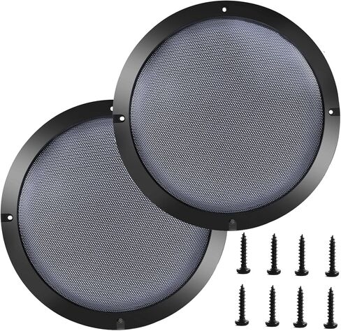 6.5'' Speaker Grill Cover 6.5 Inches Speaker Subwoofer Grill Grille Cover with Metal Mesh and Black Plastic Rim for Car Speakers, Home Speakers in Saudi Arabia