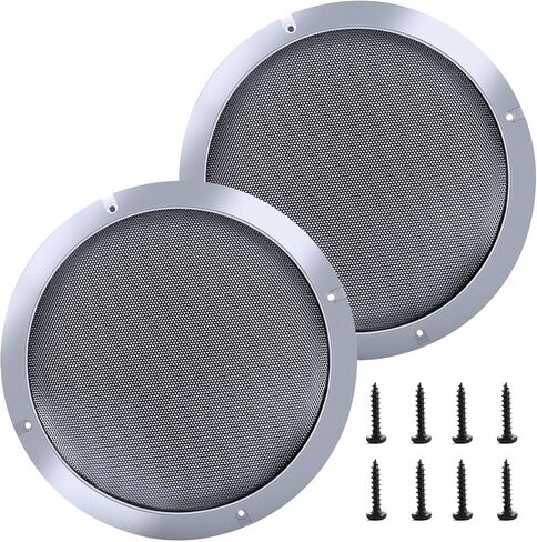 6.5'' Speaker Grill Cover 6.5 Inches Speaker Subwoofer Grill Grille Cover with Metal Mesh and Black Plastic Rim for Car Speakers, Home Speakers in Saudi Arabia