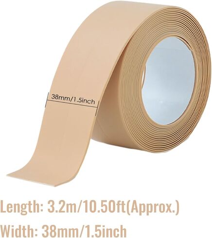 شريط مانع التسرب للحمام، شريط السد المقاوم للماء، شريط السد في زوايا الحائط، شريط إغلاق ذاتي اللصق، شريط بسيط للمطبخ، حوض استحمام المرحاض، الحمام، المغسلة، سطح الطاولة وحامي حافة الجدار الأرضية in Kuwait