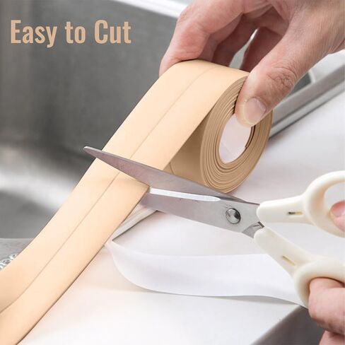 شريط مانع التسرب للحمام، شريط السد المقاوم للماء، شريط السد في زوايا الحائط، شريط إغلاق ذاتي اللصق، شريط بسيط للمطبخ، حوض استحمام المرحاض، الحمام، المغسلة، سطح الطاولة وحامي حافة الجدار الأرضية in Kuwait