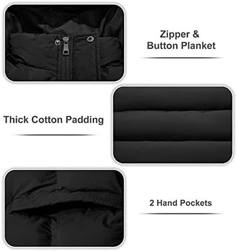 FARVALUE Women's Winter Coat Thicken Puffer Jacket Warm Bubble Coat with Removable Hood in Saudi Arabia